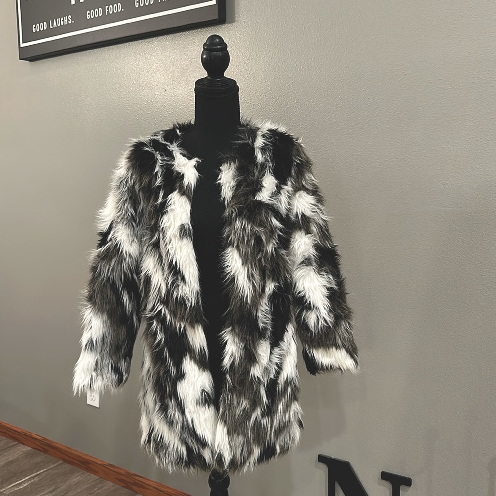 Faux fur coat